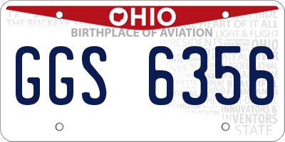 OH license plate GGS6356