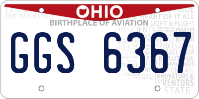 OH license plate GGS6367