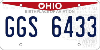 OH license plate GGS6433