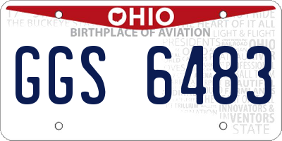 OH license plate GGS6483