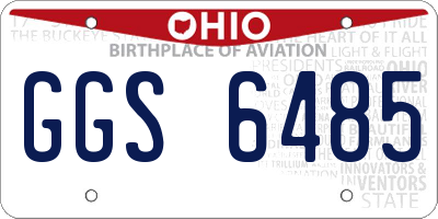 OH license plate GGS6485