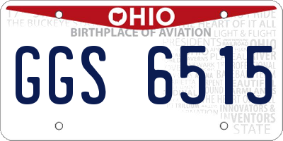 OH license plate GGS6515