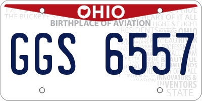 OH license plate GGS6557