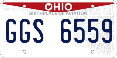 OH license plate GGS6559
