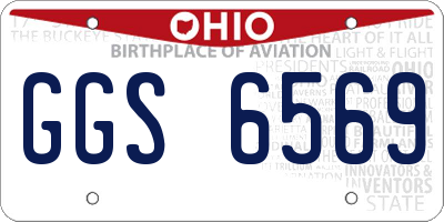 OH license plate GGS6569