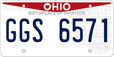 OH license plate GGS6571