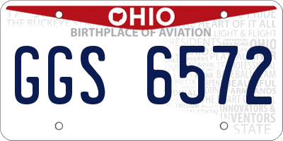 OH license plate GGS6572