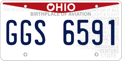 OH license plate GGS6591