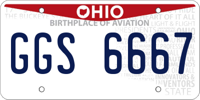 OH license plate GGS6667