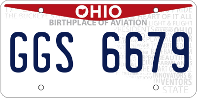 OH license plate GGS6679