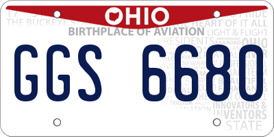 OH license plate GGS6680
