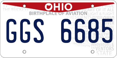 OH license plate GGS6685
