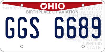 OH license plate GGS6689
