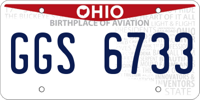 OH license plate GGS6733