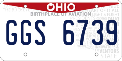 OH license plate GGS6739