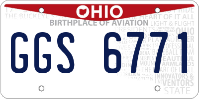 OH license plate GGS6771