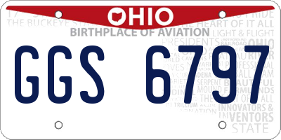 OH license plate GGS6797