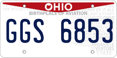 OH license plate GGS6853