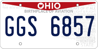 OH license plate GGS6857