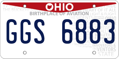 OH license plate GGS6883