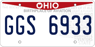 OH license plate GGS6933
