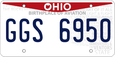 OH license plate GGS6950