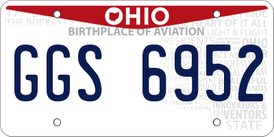 OH license plate GGS6952