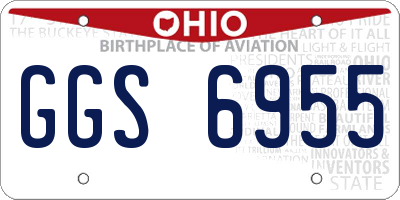 OH license plate GGS6955