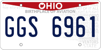 OH license plate GGS6961