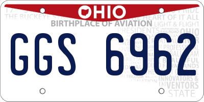 OH license plate GGS6962