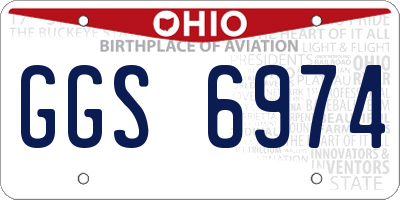 OH license plate GGS6974
