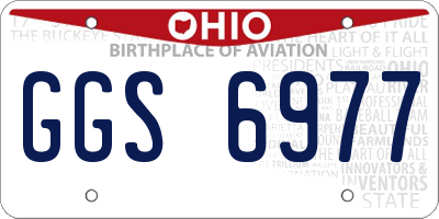 OH license plate GGS6977