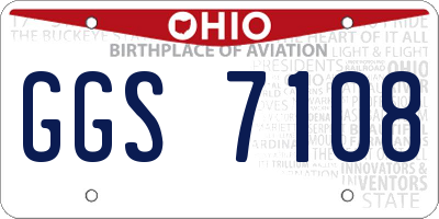 OH license plate GGS7108