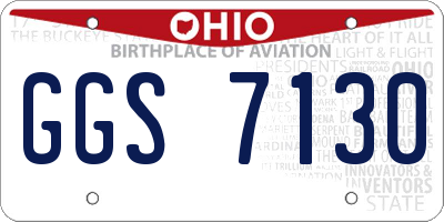 OH license plate GGS7130