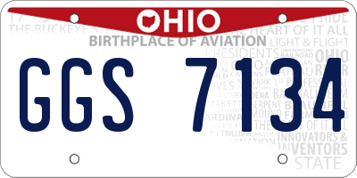 OH license plate GGS7134