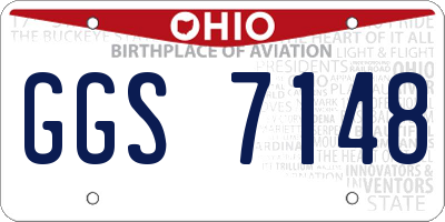 OH license plate GGS7148