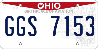 OH license plate GGS7153