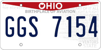 OH license plate GGS7154