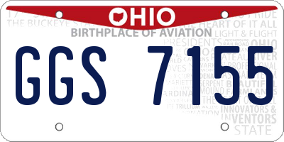 OH license plate GGS7155