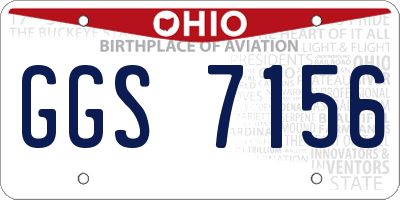 OH license plate GGS7156