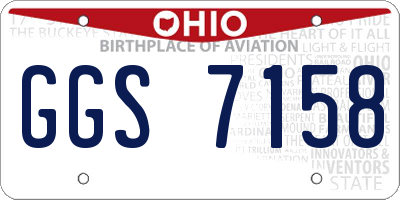 OH license plate GGS7158