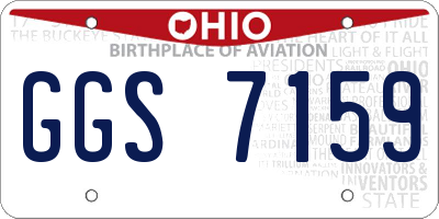 OH license plate GGS7159
