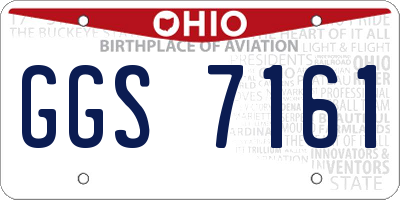 OH license plate GGS7161