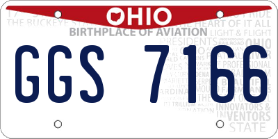 OH license plate GGS7166