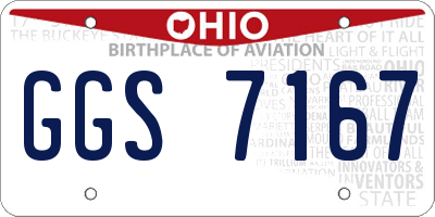 OH license plate GGS7167