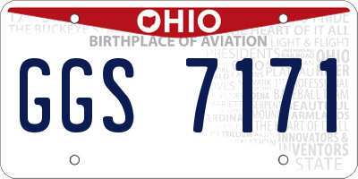 OH license plate GGS7171