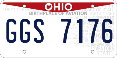 OH license plate GGS7176