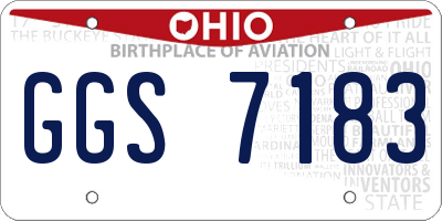OH license plate GGS7183