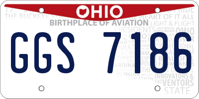 OH license plate GGS7186