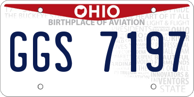 OH license plate GGS7197
